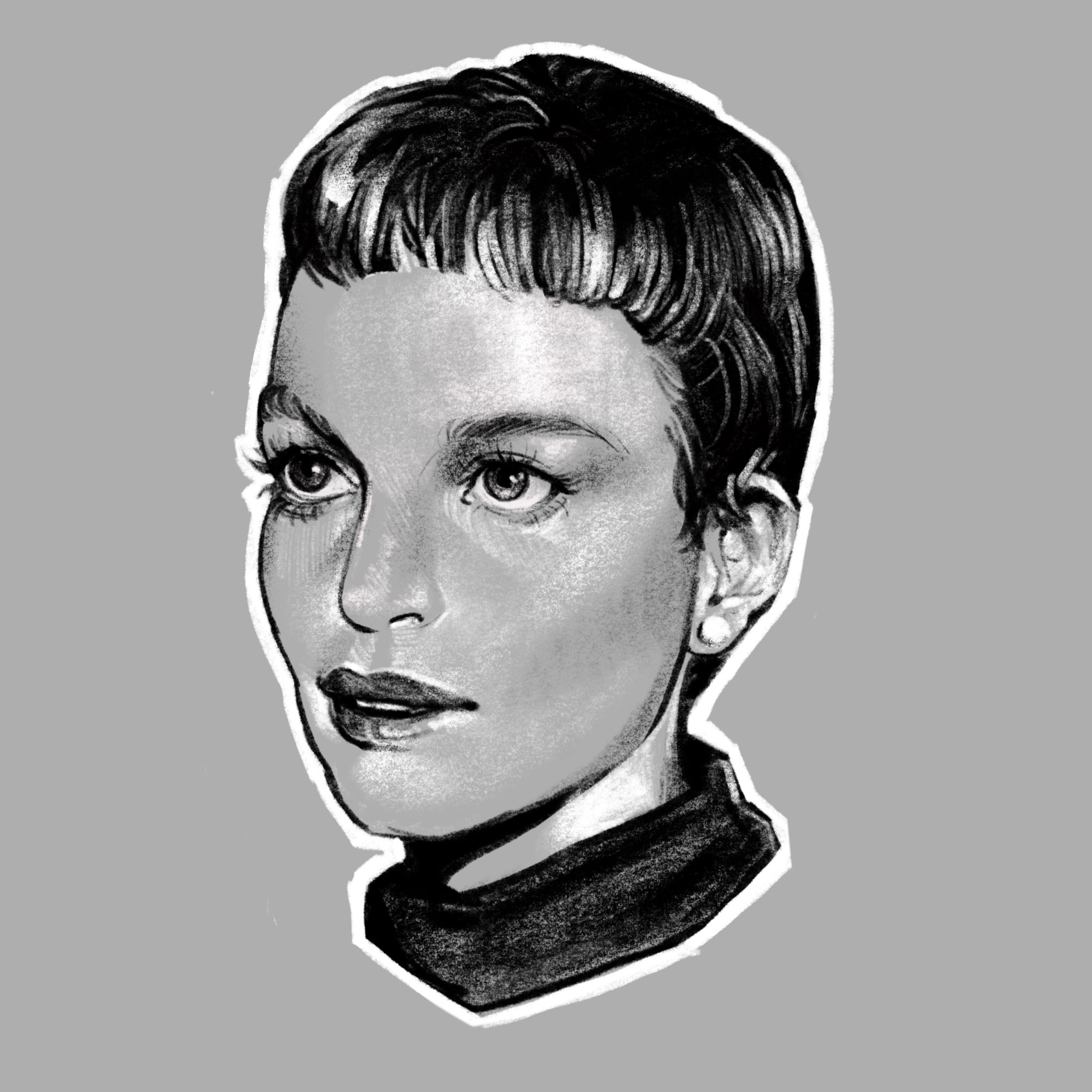 "Mia Farrow" | iPad Pro - Procreate | 2017